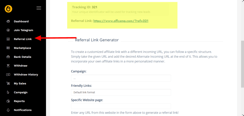 How Offcamp Referral Works