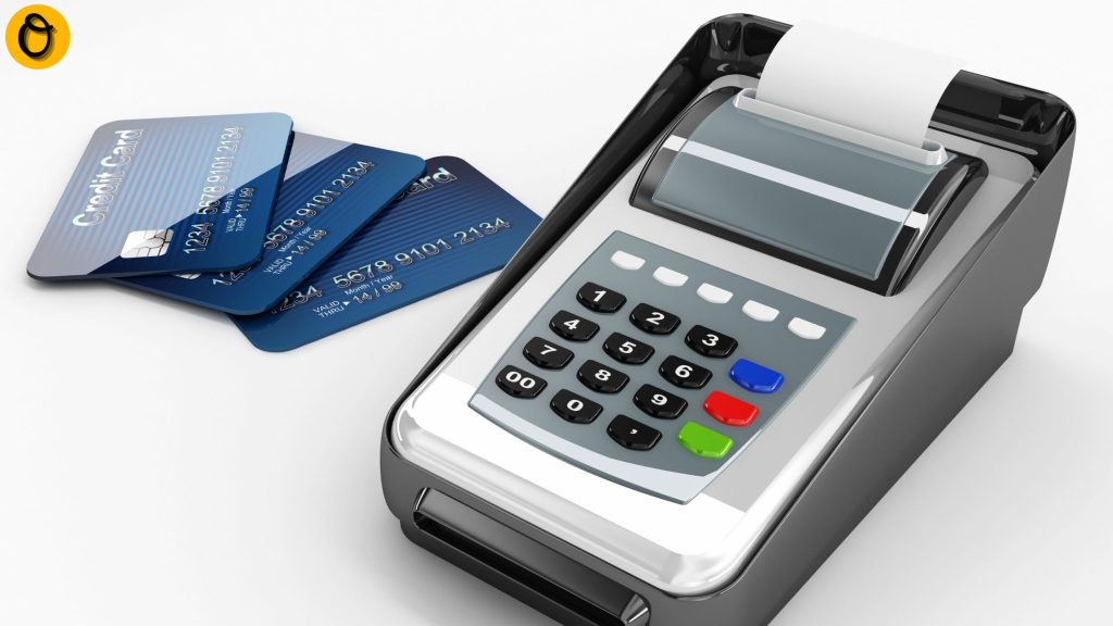 POS machine operator serving customers in busy Nigerian marketplace with 500k investment