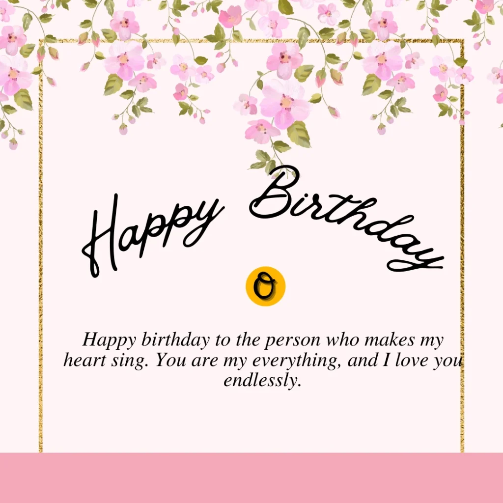 Heart touching birthday wishes for love Copy Paste