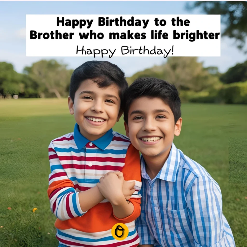 Brothers celebrating with heart touching birthday wishes