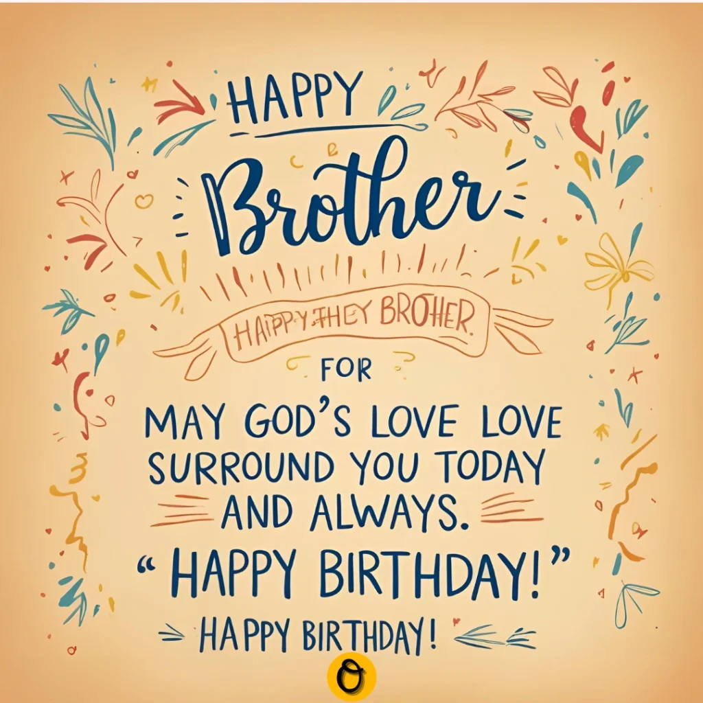 Brothers hugging with heart touching birthday message