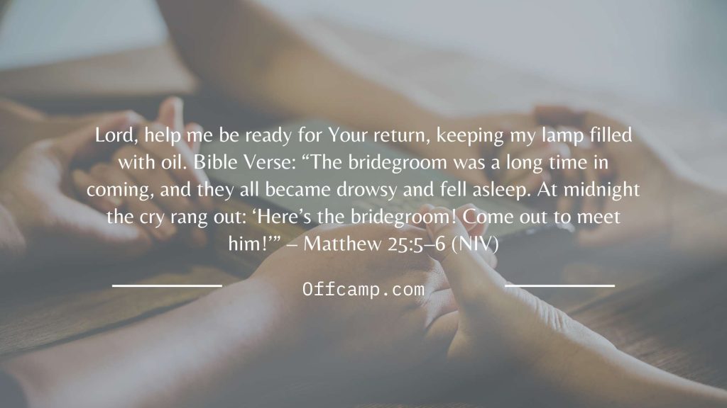 Woman praying with open Bible and prayer points
