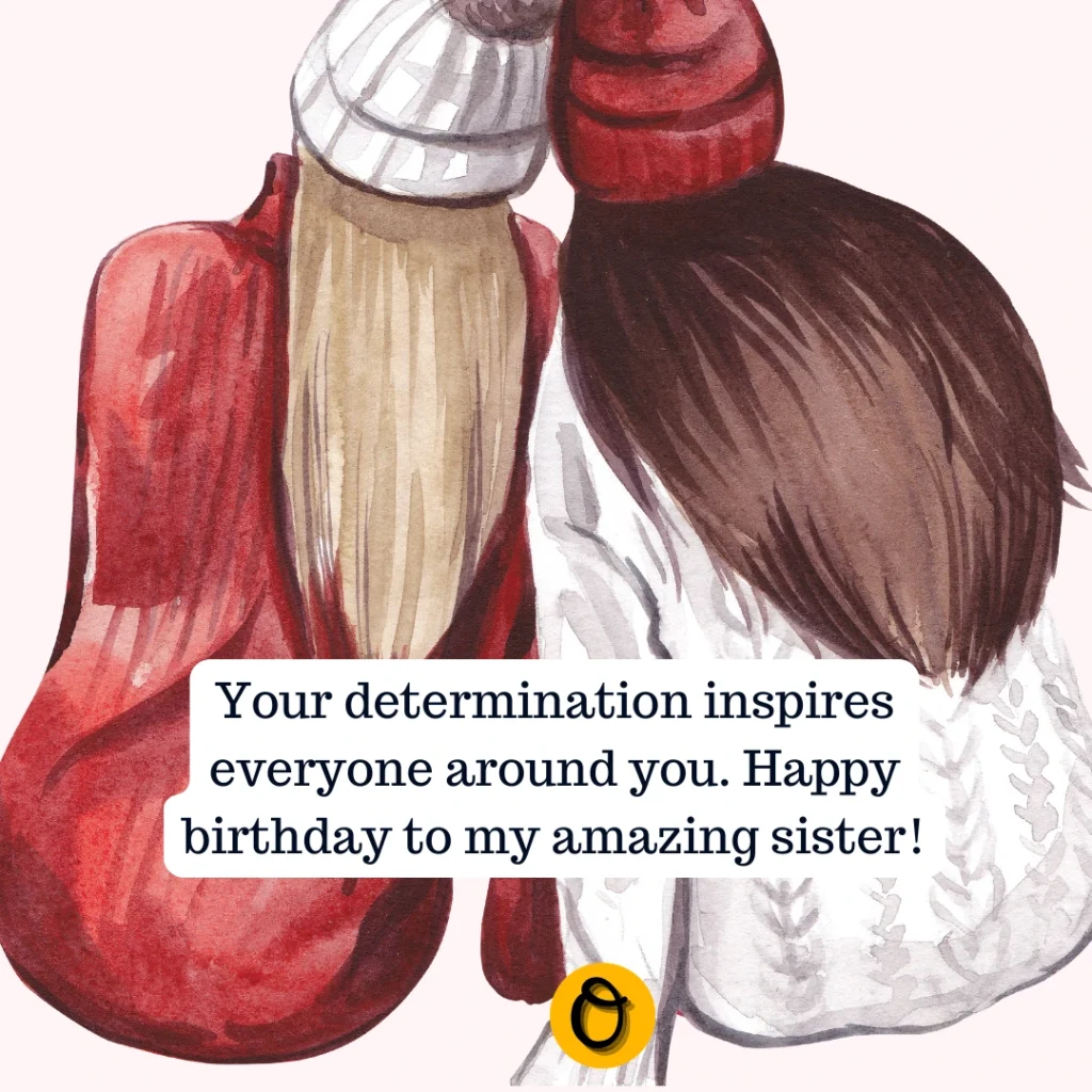 Funny birthday wishes for sister with a laughing emoji