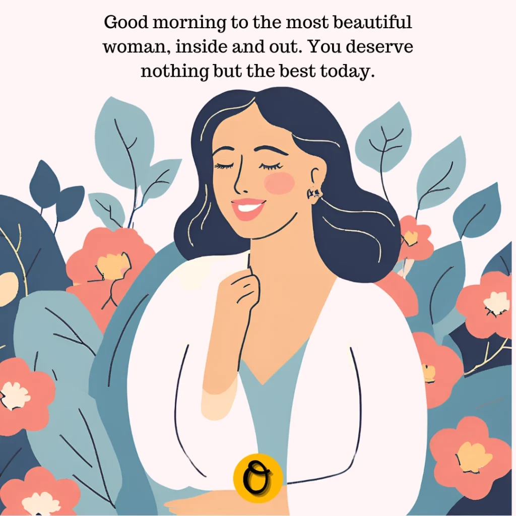 Heartfelt good morning message for her on smartphone screen
