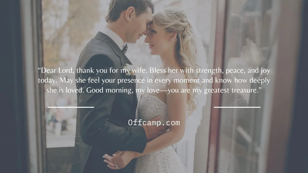 Inspirational good morning prayer for my wife