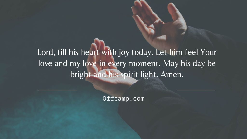 Morning prayer for him with sunrise background