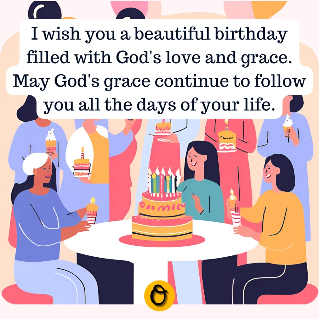 Family joining hands in prayer for birthday celebrant at dinner