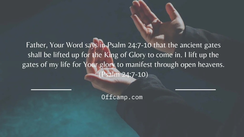 Daily prayer points for experiencing open heavens today