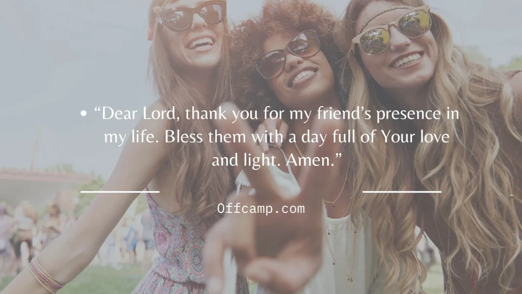 A sunrise background with a good morning prayer for a friend written in bold text.