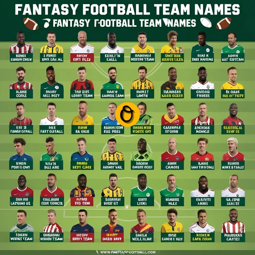 Football terminology for perverted fantasy team names