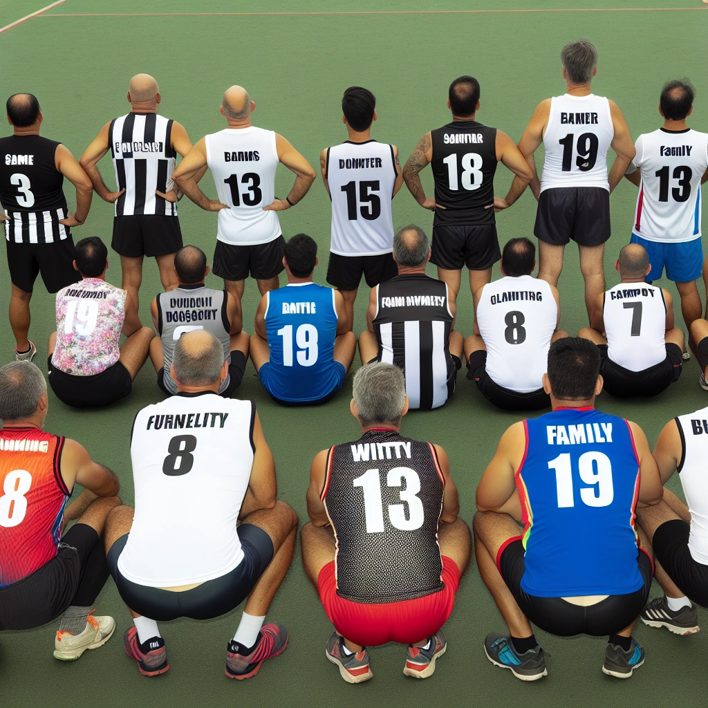 Sports team with perverted nicknames for guys on jerseys