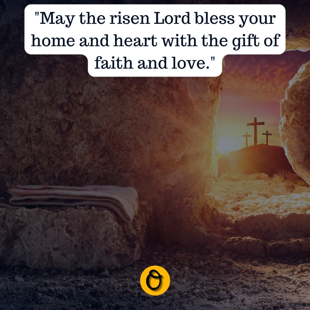 Multilingual happy Easter wishes with international greetings