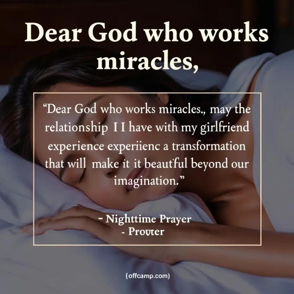 Woman peacefully sleeping illustrating the benefits of a nighttime prayer for my girlfriend for restful sleep.