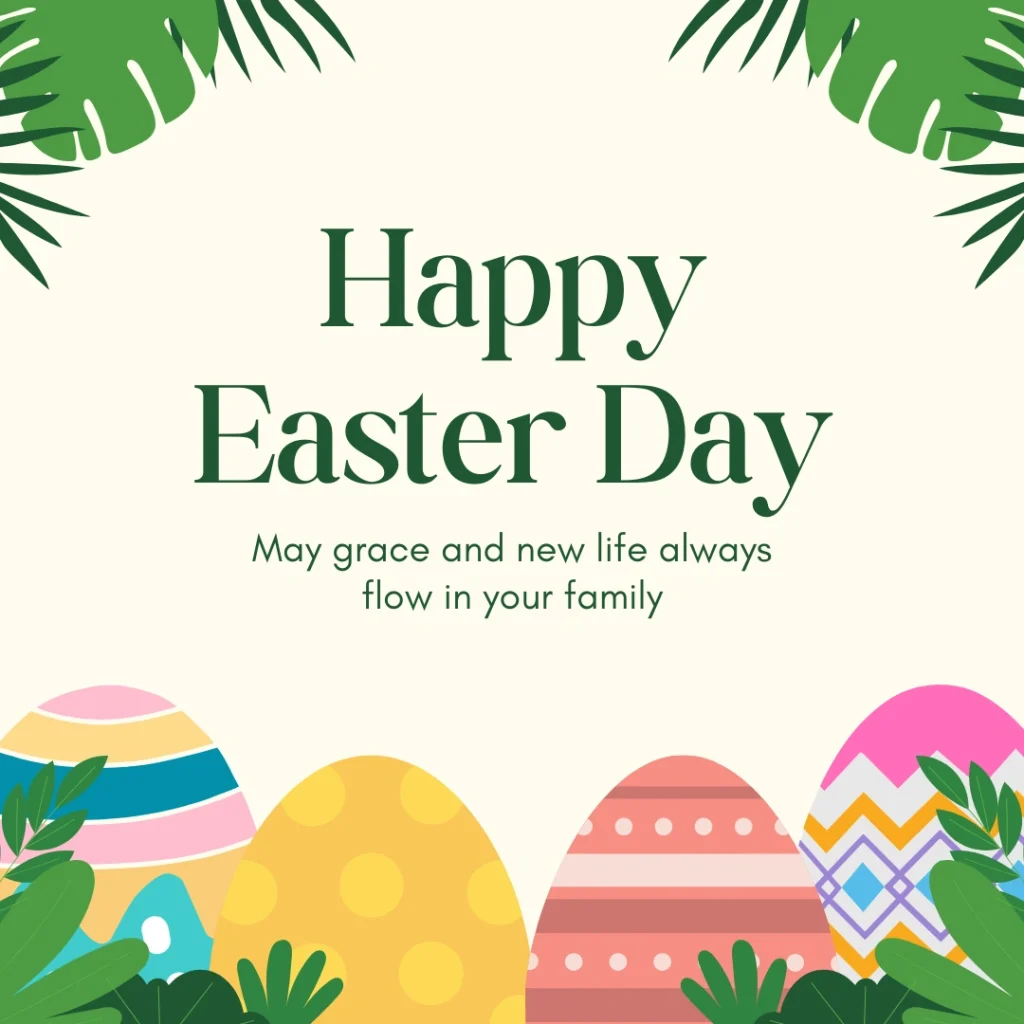 Romantic Easter card with heart motif, 'Happy Easter My Love' text, spring blossoms, and elegant gold foil details for significant other