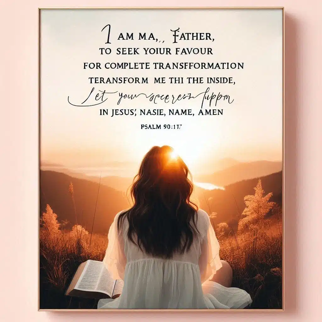 Prayer journal with "prayer for favor" written at the top and Bible verses highlighted
