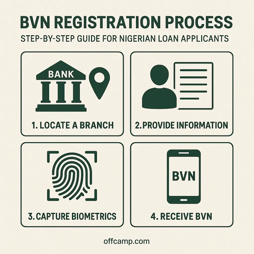 BVN registration process step by step guide for Nigerian loan applicants