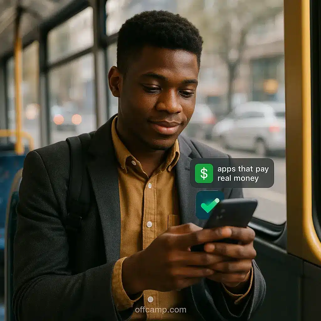 Visual guide showing step-by-step withdrawal process from popular apps that pay real money directly to Nigerian bank accounts