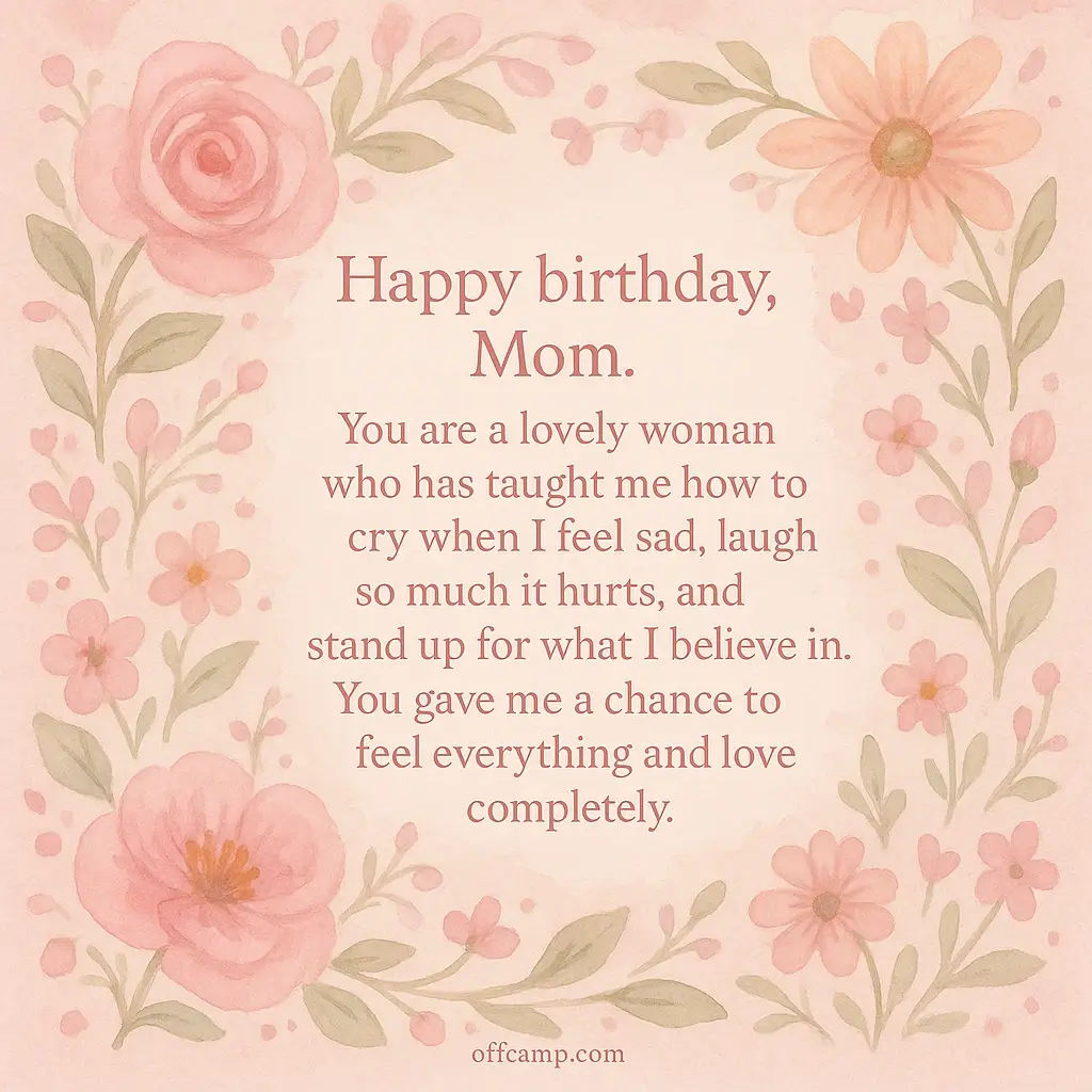 Heart touching birthday wishes for mother