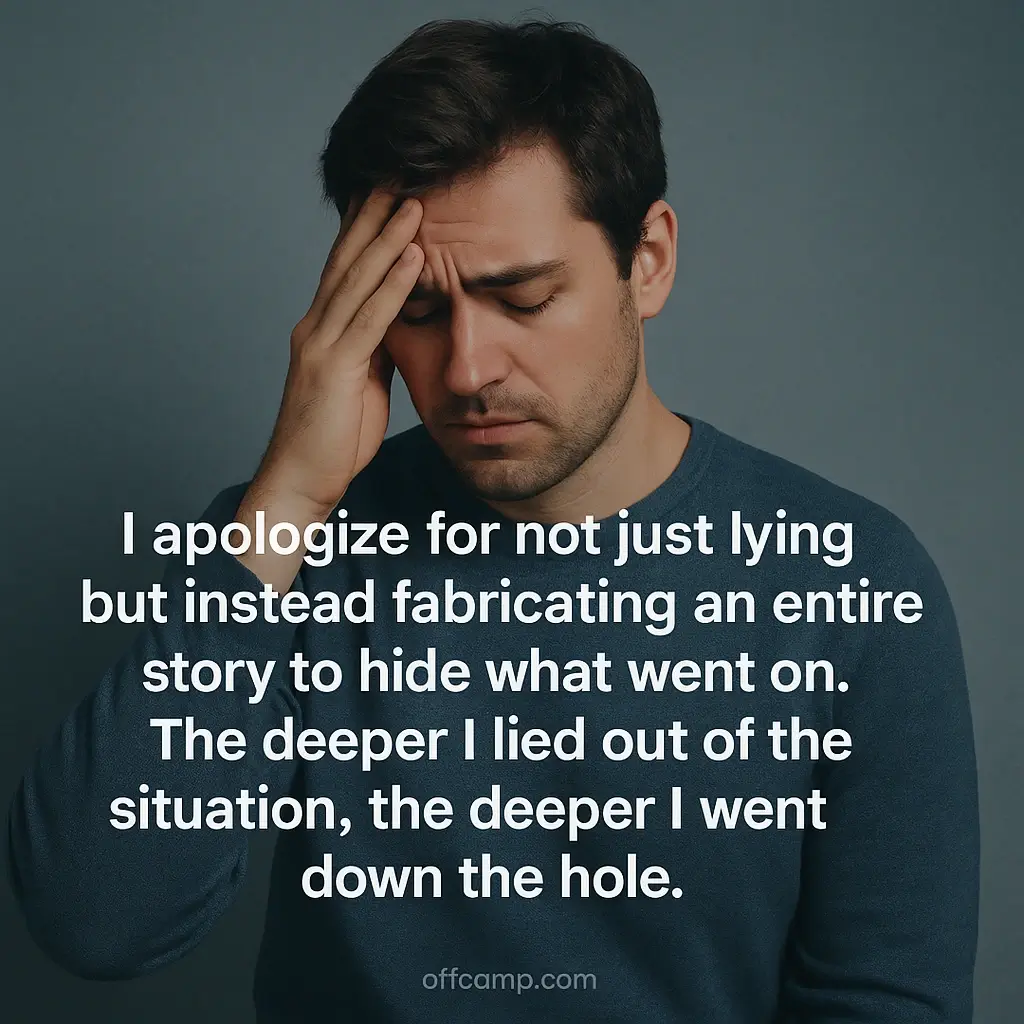 Apology Messages for Serious Lies and Deception