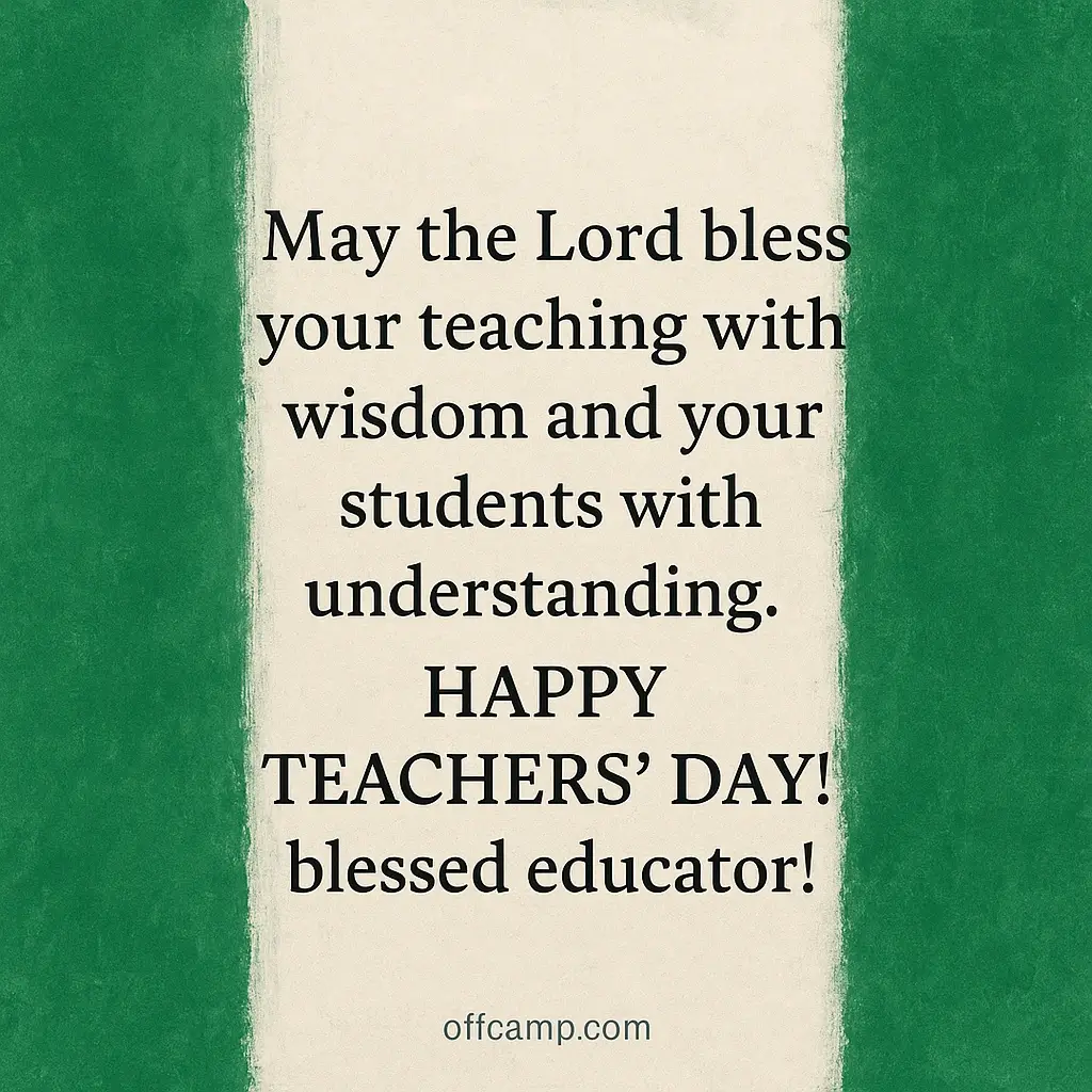 Teachers Day Prayers and Blessings