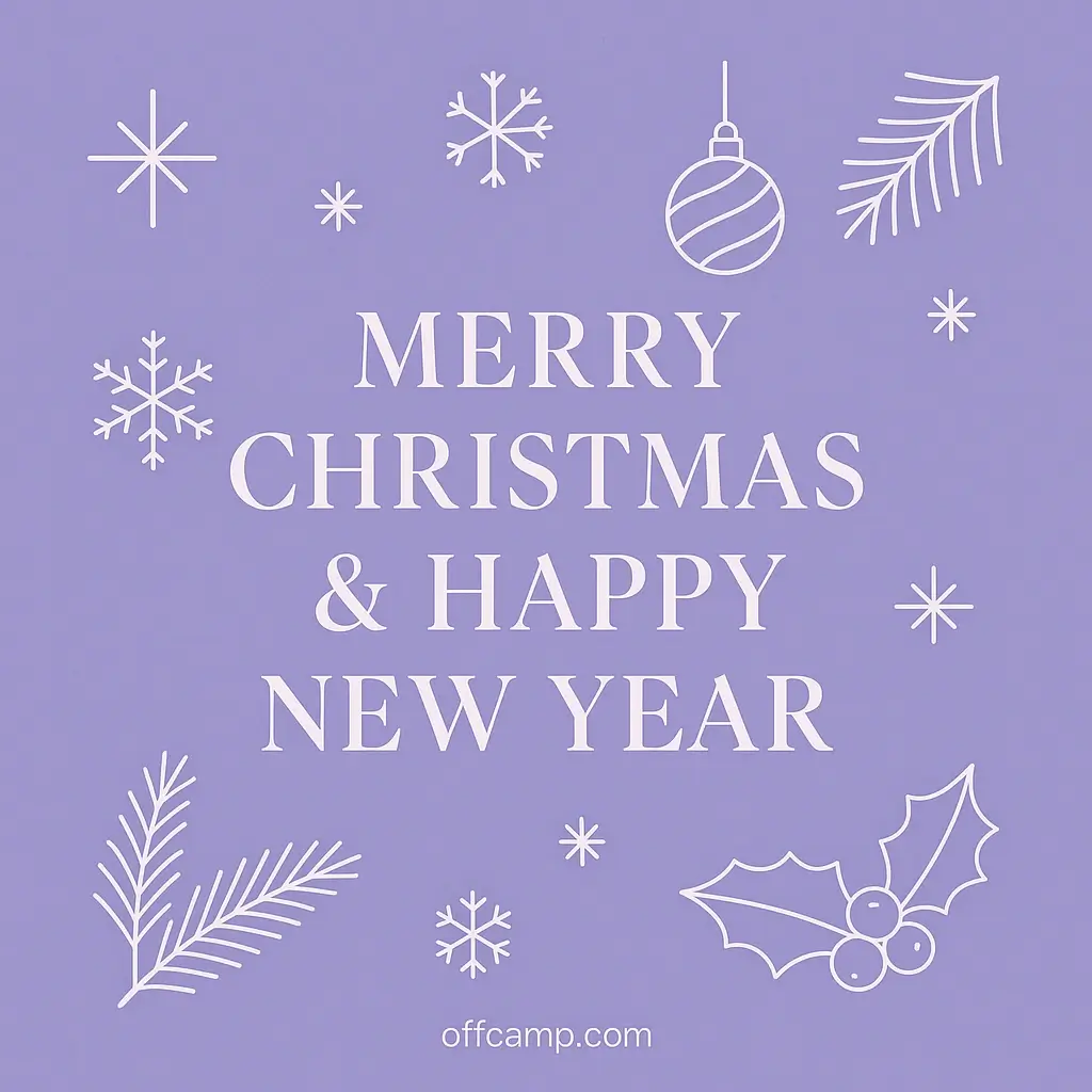 Festive red and gold Christmas card design featuring heartfelt holiday wishes and messages for family and friends
