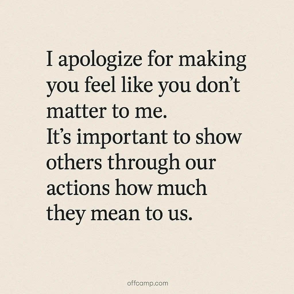 Words of Regret for Friends and Family